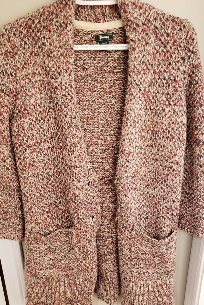 Roots Marled Long Sweater Cardigan